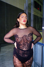 Load image into Gallery viewer, BENE lace bodysuit in black
